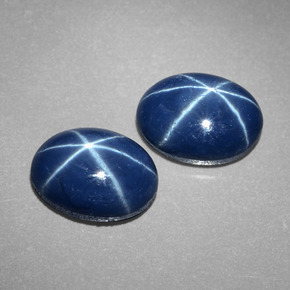 Achetez naturel ct bleue saphir étoilé gems, coupe ovale, en provenance thaïlande chez gemselect. en stock, livraison internationale!