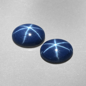 Achetez naturel ct bleue saphir étoilé gems, coupe ovale, en provenance thaïlande chez gemselect. en stock, livraison internationale!
