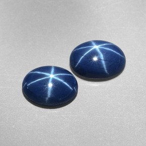 Achetez naturel ct bleue saphir étoilé gems, coupe ovale, en provenance thaïlande chez gemselect. en stock, livraison internationale!