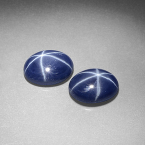Achetez naturel ct Bleu Saphir Étoilé gems, Coupe ovale, En provenance Thaïlande chez GemSelect. En stock, livraison internationale!