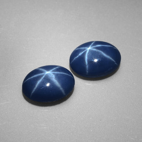 Achetez naturel ct bleue saphir étoilé gems, coupe ovale, en provenance thaïlande chez gemselect. en stock, livraison internationale!