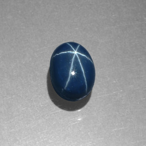 Saphir Étoilé Bleu naturelle Coupe ovale, 1.62 ct, Opaque