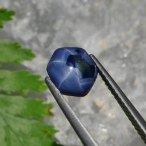 Saphir Étoilé Bleu naturelle Forme fantaisie, 1.94 ct, Opaque