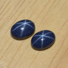 Achetez naturel ct bleue saphir étoilé gems, coupe ovale, en provenance thaïlande chez gemselect. en stock, livraison internationale!