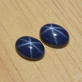 Achetez naturel ct bleue saphir étoilé gems, coupe ovale, en provenance thaïlande chez gemselect. en stock, livraison internationale!