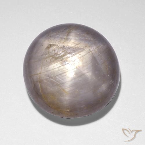 9.28ct Naturel Gris Saphir étoilé, Tour, Opaque