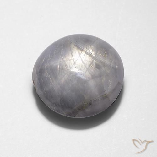 Saphir étoilé Gris léger naturelle ovale, 7.88 ct, Opaque