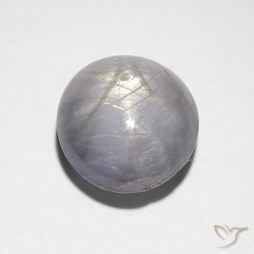 Saphir étoilé Gris léger naturelle ovale, 7.88 ct, Opaque