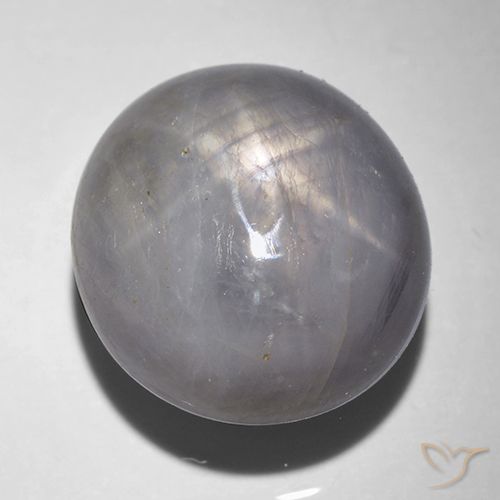 12.12ct Naturel Argent pourpre Saphir étoilé, ovale, Opaque