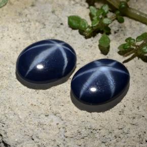 Achetez naturel 4,31ct bleue saphir étoilé gems, coupe ovale, en provenance thaïlande chez gemselect. en stock, livraison internationale!