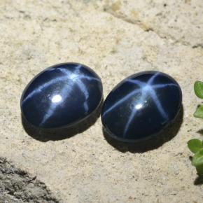 Achetez naturel 5,07ct bleue saphir étoilé gems, coupe ovale, en provenance thaïlande chez gemselect. en stock, livraison internationale!