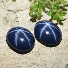 Achetez naturel 4,28ct bleue saphir étoilé gems, coupe ovale, en provenance thaïlande chez gemselect. en stock, livraison internationale!