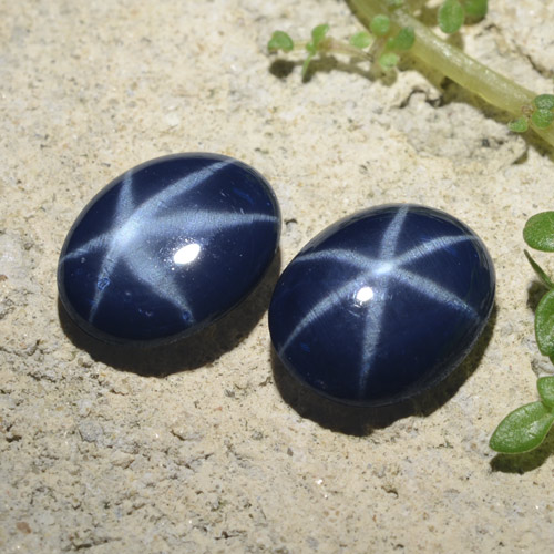 Achetez naturel 4,45ct bleue saphir étoilé gems, coupe ovale, en provenance thaïlande chez gemselect. en stock, livraison internationale!