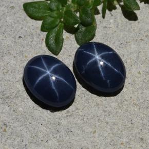 Achetez naturel 2,20ct bleue saphir étoilé gems, coupe ovale, en provenance madagascar chez gemselect. en stock, livraison internationale!