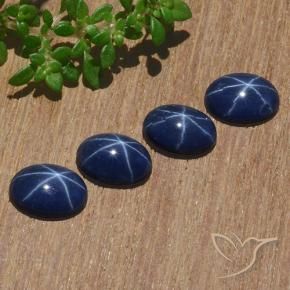 Shop natural 4.18ct Bleu foncé Saphir étoilé gems, ovale, from Thaïlande at GemSelect. In stock, global shipping!