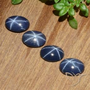 Shop natural 3.03ct Bleu foncé Saphir étoilé gems, ovale, from Thaïlande at GemSelect. In stock, global shipping!