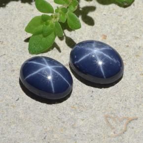 Achetez naturel 2.72ct Bleu foncé Saphir Étoilé gems, Coupe ovale, En provenance Thaïlande chez GemSelect. En stock, livraison internationale!