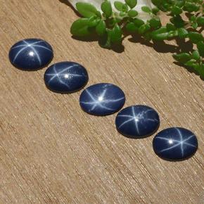 Achetez naturel 3,67ct bleue saphir étoilé gems, coupe ovale, en provenance thaïlande chez gemselect. en stock, livraison internationale!