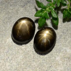 Achetez naturel 4.01ct Noire Saphir Étoilé gems, Coupe ovale, En provenance Thaïlande chez GemSelect. En stock, livraison internationale!