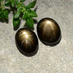 Achetez naturel 4.01ct Noire Saphir Étoilé gems, Coupe ovale, En provenance Thaïlande chez GemSelect. En stock, livraison internationale!