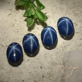 Shop natural 2.84ct Bleu marine profond Saphir étoilé gems, ovale, from Thaïlande at GemSelect. In stock, global shipping!