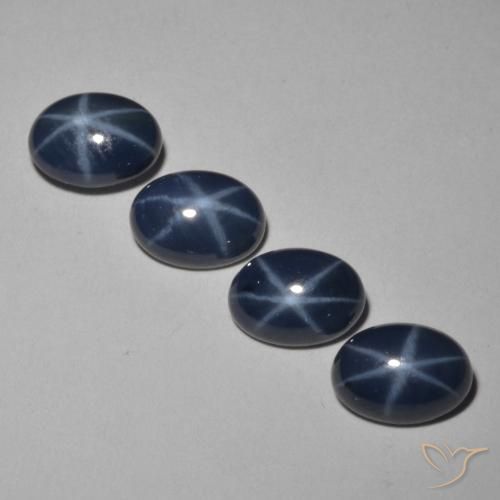 Achetez naturel 4,05ct bleu marine profond saphir étoilé gems, coupe ovale, en provenance thaïlande chez gemselect. en stock, livraison internationale!