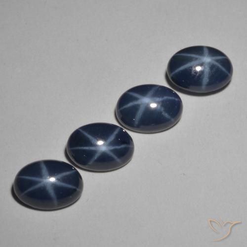 Achetez naturel 4,05ct bleu marine profond saphir étoilé gems, coupe ovale, en provenance thaïlande chez gemselect. en stock, livraison internationale!
