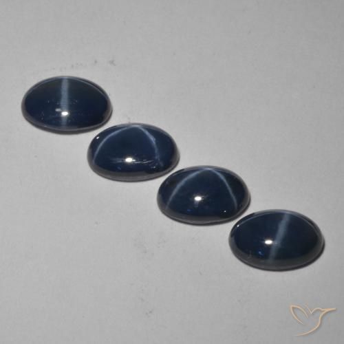 Achetez naturel 4,05ct bleu marine profond saphir étoilé gems, coupe ovale, en provenance thaïlande chez gemselect. en stock, livraison internationale!