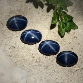Shop natural 3.50ct Bleu foncé Saphir étoilé gems, ovale, from Thaïlande at GemSelect. In stock, global shipping!