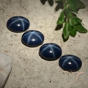 Shop natural 3.27ct Bleu marine profond Saphir étoilé gems, ovale, from Thaïlande at GemSelect. In stock, global shipping!