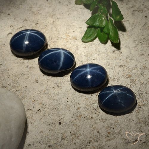 Shop natural 6.04ct Bleu foncé Saphir étoilé gems, ovale, from Thaïlande at GemSelect. In stock, global shipping!