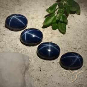 Shop natural 5.36ct Bleu foncé Saphir étoilé gems, ovale, from Thaïlande at GemSelect. In stock, global shipping!