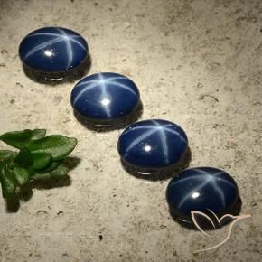 Shop natural 3.01ct Bleu foncé Saphir étoilé gems, ovale, from Thaïlande at GemSelect. In stock, global shipping!