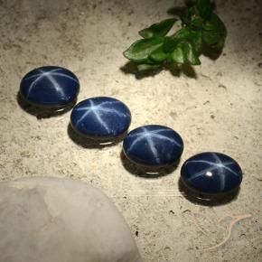 Shop natural 3.64ct Bleu foncé Saphir étoilé gems, ovale, from Thaïlande at GemSelect. In stock, global shipping!