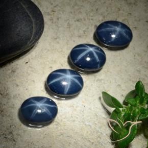 Shop natural 4.20ct Bleu foncé Saphir étoilé gems, ovale, from Thaïlande at GemSelect. In stock, global shipping!