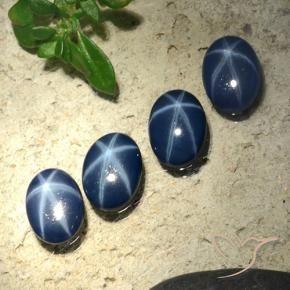 Shop natural 2.84ct Bleu foncé Saphir étoilé gems, ovale, from Thaïlande at GemSelect. In stock, global shipping!