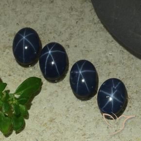 Shop natural 3.93ct Bleu marine profond Saphir étoilé gems, ovale, from Thaïlande at GemSelect. In stock, global shipping!