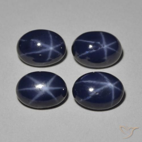 Shop natural 5.28ct Bleu foncé Saphir étoilé gems, ovale, from Thaïlande at GemSelect. In stock, global shipping!