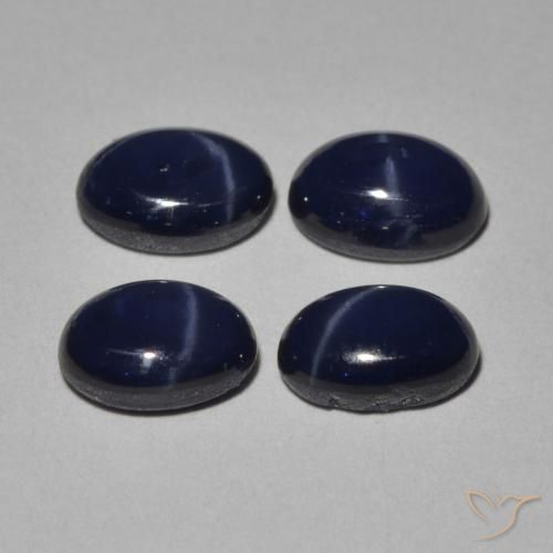 Shop natural 5.28ct Bleu foncé Saphir étoilé gems, ovale, from Thaïlande at GemSelect. In stock, global shipping!
