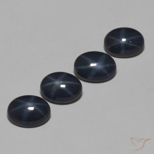 Shop natural 4.68ct Bleu foncé Saphir étoilé gems, ovale, from Thaïlande at GemSelect. In stock, global shipping!