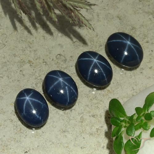 Shop natural 4.43ct Bleu foncé Saphir étoilé gems, ovale, from Thaïlande at GemSelect. In stock, global shipping!