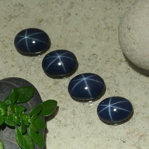 Shop natural 4.03ct Bleu foncé Saphir étoilé gems, ovale, from Thaïlande at GemSelect. In stock, global shipping!