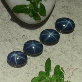 Shop natural 3.65ct Bleu foncé Saphir étoilé gems, ovale, from Thaïlande at GemSelect. In stock, global shipping!