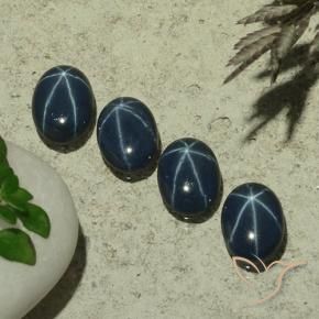 Shop natural 2.97ct Bleu foncé Saphir étoilé gems, ovale, from Thaïlande at GemSelect. In stock, global shipping!