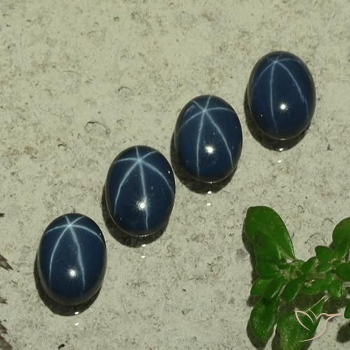 Shop natural 5.11ct Bleu foncé Saphir étoilé gems, ovale, from Thaïlande at GemSelect. In stock, global shipping!