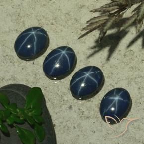 Shop natural 2.86ct Bleu foncé Saphir étoilé gems, ovale, from Thaïlande at GemSelect. In stock, global shipping!