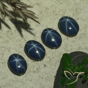 Shop natural 2.86ct Bleu foncé Saphir étoilé gems, ovale, from Thaïlande at GemSelect. In stock, global shipping!