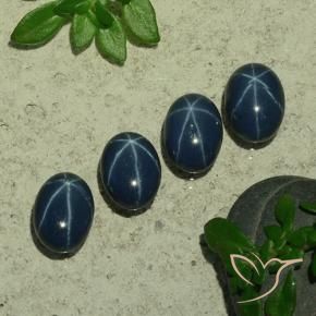 Shop natural 4.94ct Bleu marine profond Saphir étoilé gems, ovale, from Thaïlande at GemSelect. In stock, global shipping!
