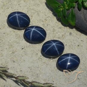 Shop natural 3.80ct Bleu foncé Saphir étoilé gems, ovale, from Thaïlande at GemSelect. In stock, global shipping!
