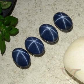 Shop natural 3.62ct Bleu foncé Saphir étoilé gems, ovale, from Thaïlande at GemSelect. In stock, global shipping!